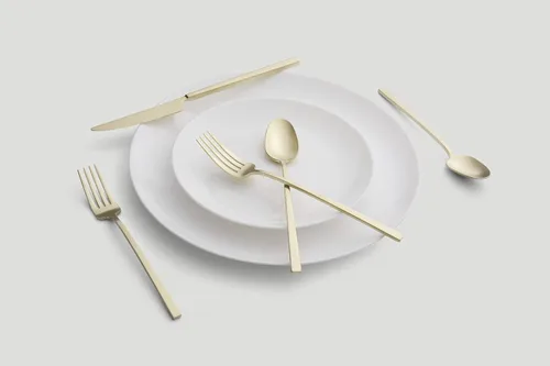 Miniatura 2 de Cambridge Silversmiths Damaris Champagne Satin - Juego de cubiertos de 20 piezas, servicio para 4 Champán satinado