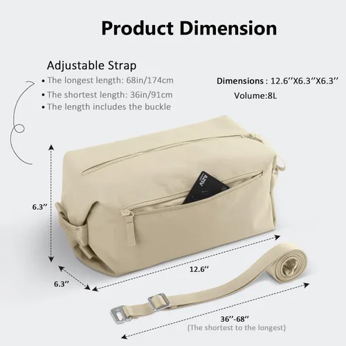 Miniatura 4 de suwarble Pequeñas bolsas cruzadas de gimnasio para mujer, bolsos de viaje, bolsa de hombro, bolsa de pecho, bolsos, bolso de hombro para mujer, Beige
