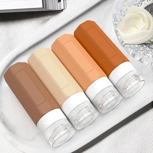 Miniatura 6 de Redfly Botellas de viaje para artículos de aseo personal, contenedores de tamaño de viaje aprobados por la TSA de 3 oz, sin BPA, contenedores a