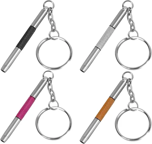 Miniatura 6 de UNEAK - Juego de reparación de tornillos para gafas morado, juego de destornilladores de precisión 3 en 1 mini, llavero, para gafas, gafas de sol
