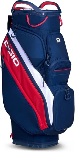 Miniatura 3 de OGIO Golf Silencer Cart Bag Rojo/Blanco/Azul