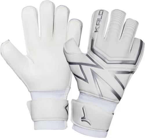 Miniatura 11 de Kalci Guantes de portero de fútbol con acolchado de espuma de látex para niños/adultos, protección de dedos transpirables, guantes de portero