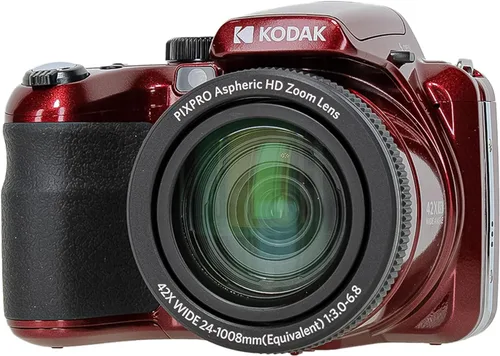 Miniatura 6 de Kodak PIXPRO AZ425 - Cámara digital para vlogging de 20 MP (rojo) zoom óptico 42X, paquete de lentes gran angular de 0.94 pulgadas con tarjeta