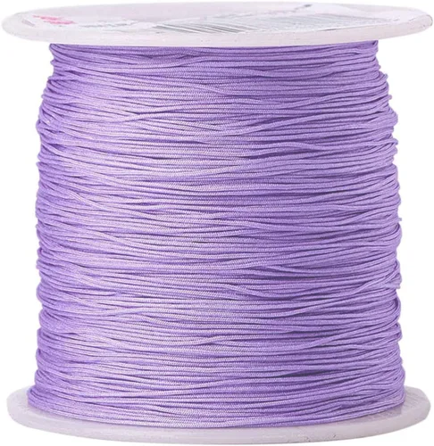 Miniatura 10 de Pandahall - Cordón de nailon trenzado de 0.020 in, cuerda de nailon trenzado de 150 yardas con carrete de plástico para hacer joyas y manualidades