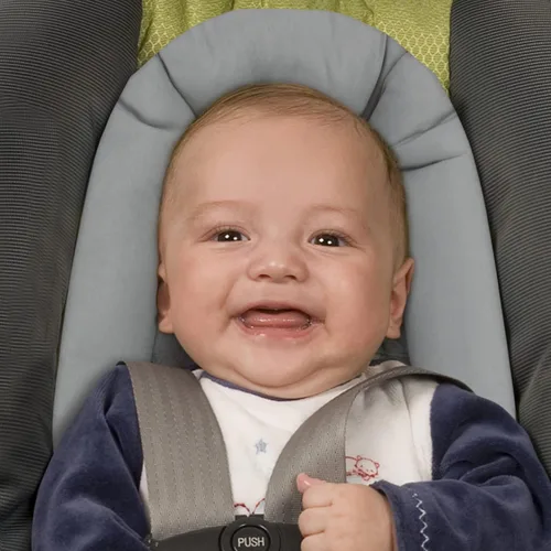 Miniatura 3 de Pro Goleem Soporte para la cabeza del asiento de coche para bebé, suave inserto para asiento de coche infantil, soporte para la cabeza del asiento