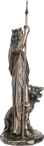Miniatura 7 de Veronese Design Estatua griega de 12 7/8 pulgadas Hades del dios del inframundo fundido en frío de resina con acabado de bronce para decoración