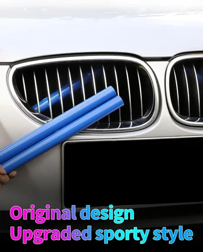 Miniatura 2 de Molduras de rejilla para BMW Serie 2 5 6 7 X1 X2, M-Performance V Brace Wrap Covers para BMW F10 F11 F45 F12 F13 F01 F02 F48 (F10 F48, azul)