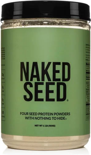 Naked Seed - 4 semillas de proteína en polvo, solo 4 ingredientes: proteína de chía, sandía, girasol y semillas de calabaza, sin gluten, sin soja,