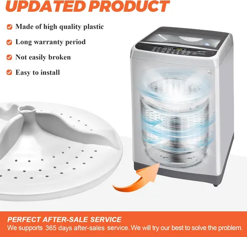 Miniatura 3 de Beaquicy - Wtw5000dw1 W10752283 - Lavadora con cubierta central para lavadora Whirlpool W10834890, W10609476, AP5956378, 3452757, PS10064549