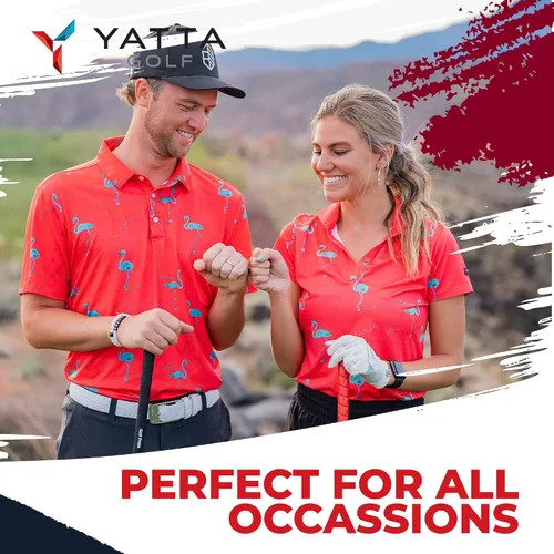 Miniatura 8 de YATTA GOLF Polo de golf para mujer resistente a las arrugas absorbe la humedad y cuello en V para mujer