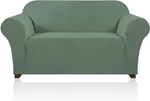 Miniatura 95 de PrinceDeco Funda elástica para sofá de 3 cojines, protector de muebles con parte inferior elástica antideslizante, apta para perros