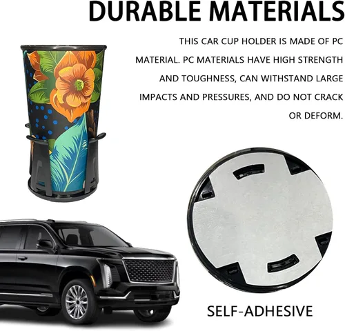 Miniatura 4 de Expansor de portavasos para automóvil, 2 unidades, adaptador de inserción de portavasos para automóvil, expansor de portavasos delgado ajustable