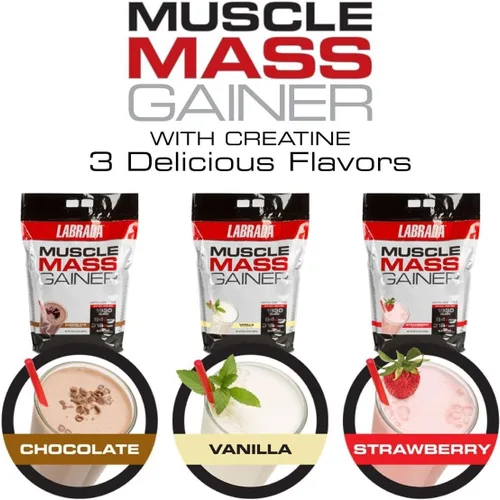 Miniatura 2 de Labrada Nutrición Ganador de masa muscular, vainilla, 12 libras
