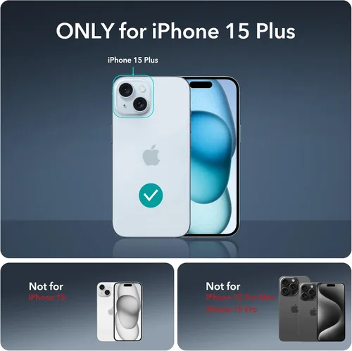 Miniatura 9 de ESR Paquete de 3+1 protectores de pantalla para iPhone 15 Plus, [dureza 9H] [grado militar a prueba de roturas] película de vidrio templado