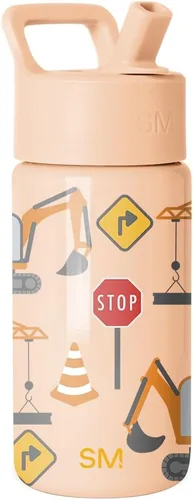 Miniatura 41 de Simple Modern Botella de agua para niños con tapa con pajilla, vaso aislado de acero inoxidable de 14 onzas para niños y a prueba de derrames
