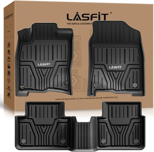 LASFIT Alfombrillas para Honda Civic Sedan 2016-2021 y Hatchback 2017-2021 y Coupe 2016-2020, Alfombrillas de TPE de Ajuste Personalizado para Todo
