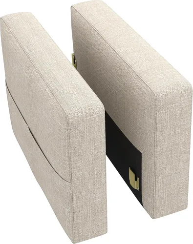 HONBAY - Reposabrazos modulares para sofá cama modular, par de reposabrazos para sofá cama modular, color beige