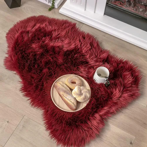 Miniatura 87 de Ashler Home Deco - Tapete de pelo sintético de oveja, mullido, suave, de 2 x 3 pies, lavable a máquina, dormitorio, habitación de los niños, sala