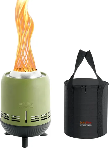 Miniatura 14 de Fogata de mesa que quema maderas/pellets, chimenea pequeña portátil con bolsa de almacenamiento para camping, tailgating, RV, patio, patio trasero