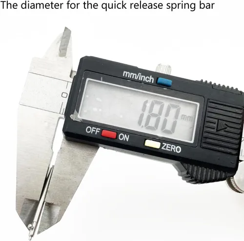 Miniatura 6 de Elifel Correa de reloj de liberación rápida, pasadores de acero inoxidable de 0.071 in de diámetro, herramienta de repuesto para correa de reloj