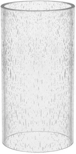 Miniatura 5 de Pantalla de lámpara de vidrio cilíndrico transparente recta de repuesto con múltiples efectos (cilindro de burbujas con filtro)