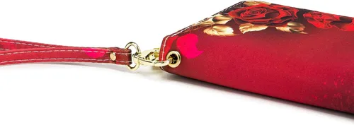 Miniatura 30 de Cartera de mano para mujer, estilo bohemio, con RFID, elegante, espaciosa con correa para viajes, capacidad para tarjetas, teléfono, dinero