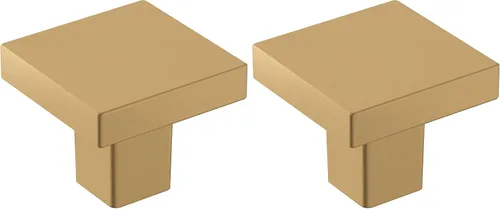 Amerock | Pomo de gabinete | Bronce champán | 30 mm de longitud | Monument | paquete de 2 unidades | Pomo de cajón | Herrajes para gabinete