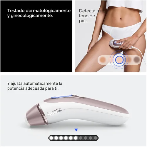 Miniatura 7 de Braun Smart IPL, Skin i·Expert Pro 7, el mejor dispositivo de depilación de VOGUE, depilación IPL para mujeres y hombres, reducción permanente