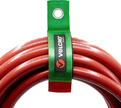 Miniatura 9 de Velcro Brand Easy Hang - Organizador de manguera de jardín o cable de extensión. Soporta hasta 100 libras. Correas resistentes perfectas