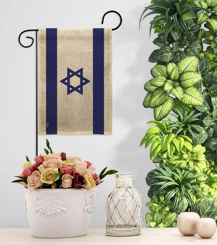 Miniatura 9 de Bandera de Israel Bandera de arpillera israelí Bandera de pared césped, puerta de habitación, póster al aire libre, tapiz interior para el hogar