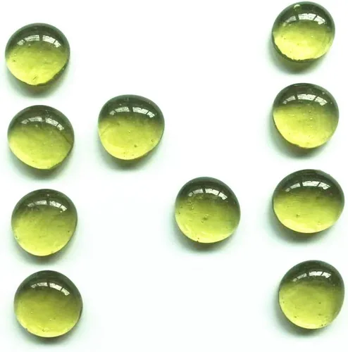 Miniatura 3 de Piedras preciosas de vidrio, 4 libras (4 libras) canicas planas para rellenos de jarrones, decoración de acuario, decoración de fiesta