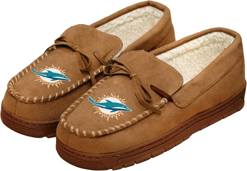 Miniatura 70 de FOCO Mens NFL Team Logo Moccasin Slippers Beige