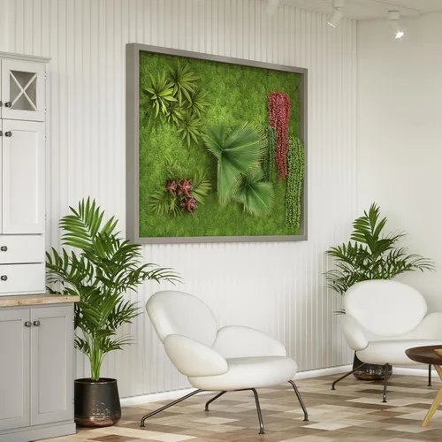 Miniatura 6 de uxcell Musgo de reno preservado, musgo falso de 4 onzas para manualidades, musgo seco artificial para decoración, manualidades, terrarios, plantas