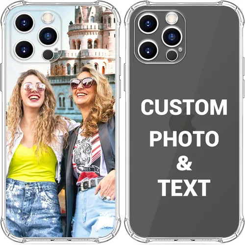Funda de teléfono con imagen personalizada para iPhone 17/16/15/14/13/12/11 y modelos (Air/Pro/Pro Max/Plus/Mini/XR/XS) - con bolsa de aire de
