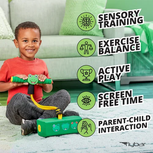 Miniatura 3 de Flybar Mi primer saltador de espuma Pogo para niños, divertido y seguro palo de pogo, espuma duradera y puente amortiguador para niños pequeños de 3