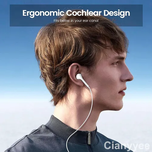 Miniatura 7 de Paquete de 3 auriculares USB C [certificados MFi], auriculares tipo C, auriculares estéreo HiFi con cable, auriculares intraurales magnéticos