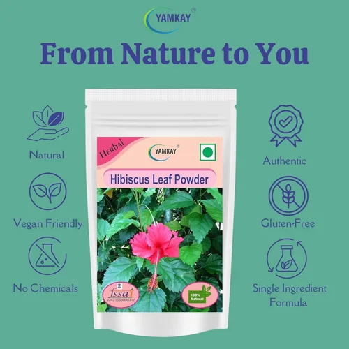 Miniatura 7 de Polvo de hoja de hibisco para caída y crecimiento del cabello, lavado de cabello 100% natural, 300 GM 10.58 oz para un cabello saludable
