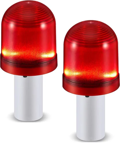 VIHOSE 2 piezas de luces LED para conos de tráfico, cono de tráfico intermitente con 3 modos de parpadeo, luz de advertencia LED para conos