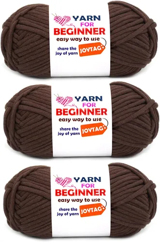 Miniatura 59 de Paquete de 3 hilos de ganchillo de mezcla de algodón y nailon - azul, gris, verde - 3x50g - puntadas fáciles de ver - kit de ganchillo y tejido