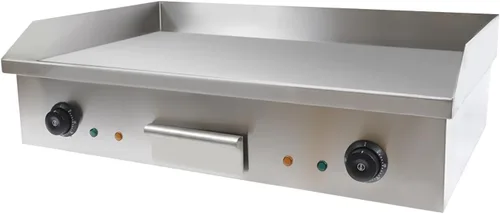 Miniatura 7 de Plancha eléctrica comercial para encimera, plancha eléctrica de 3 KW, parrilla superior plana con control preciso de temperatura y caja