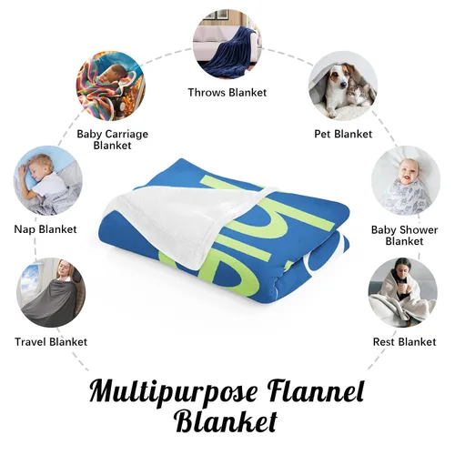 Miniatura 5 de Manta personalizada con nombre para niños, manta personalizada con nombre de bebé súper suave para niños y niñas, manta con monograma con nombre