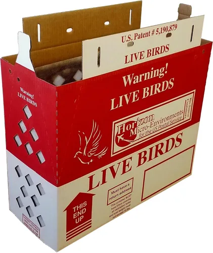 Miniatura 3 de Pinnon Hatch Farms Lite Shipper Live Bird Cajas de envío con divisores (1 caja con separador)