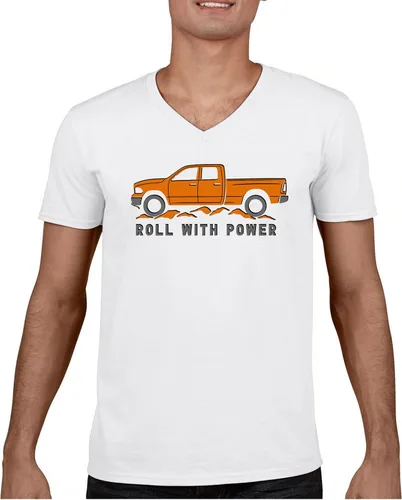 Miniatura 81 de Tee Hunt Camisetas gráficas y camisetas sin mangas para hombre Roll with Power Pickup Truck