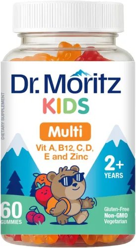 Gomitas multivitamínicas para niños, 14 vitaminas esenciales, suplemento diario para mayores de 2 años, vitamina A, C, D, E, vegetariana B6 y B12,