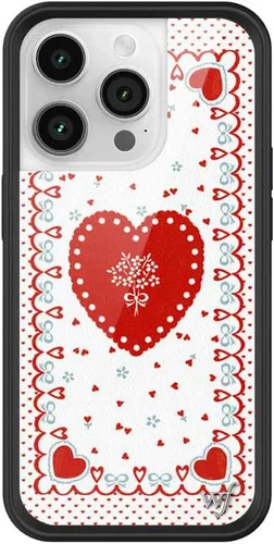 Miniatura 25 de Wildflower Carcasas – Compatible con iPhone 14 Pro Protector negro parachoques, certificado de prueba de caída de 6.5 pies, propiedad de mujeres