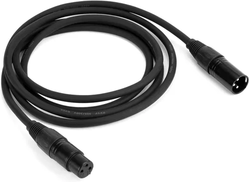 Miniatura 8 de MFL. Cable DMX flexible de 6.5 pies, señal de 3 pines, XLR macho a hembra, cable para iluminación de escenario, luces de DJ, 22 AWG, impedancia