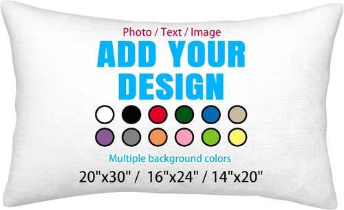 Fundas de almohada personalizadas con imagen de texto fotográfico, fundas de cojín para sofá, cama, silla, almohadas decorativas de granja, tamaño