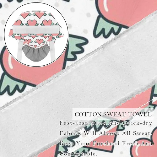 Miniatura 2 de Anna Cowper 2 PCS Bouffant Cap with Button Ponytail Pouch Working Cap Sweatband Adjustable Surgical Cap Cacti