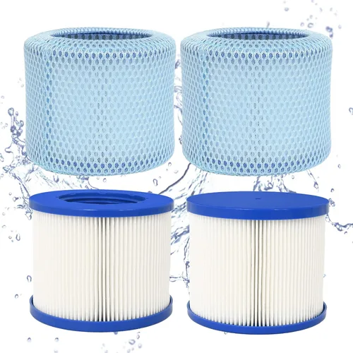 Cartuchos de filtro atornillables para bañera de hidromasaje de repuesto para todos los RELXTIME, ALEKO, Wejoy, Aquaspa Spa, filtro inteligente de 6