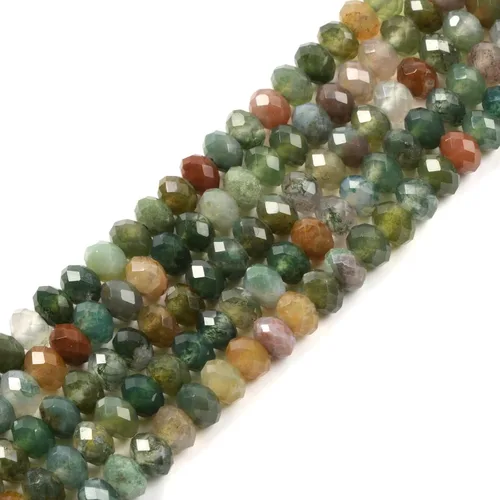 Miniatura 17 de 7 chakras piedras preciosas de 0.236 in de piedras preciosas facetadas Rondelle sueltas cuentas para hacer joyas DIY cuentas de 16 pulgadas
